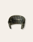 Vintage Navajo Twisted Sterling Silver Cuff | Chunky 925 Silver Native American Bracelet