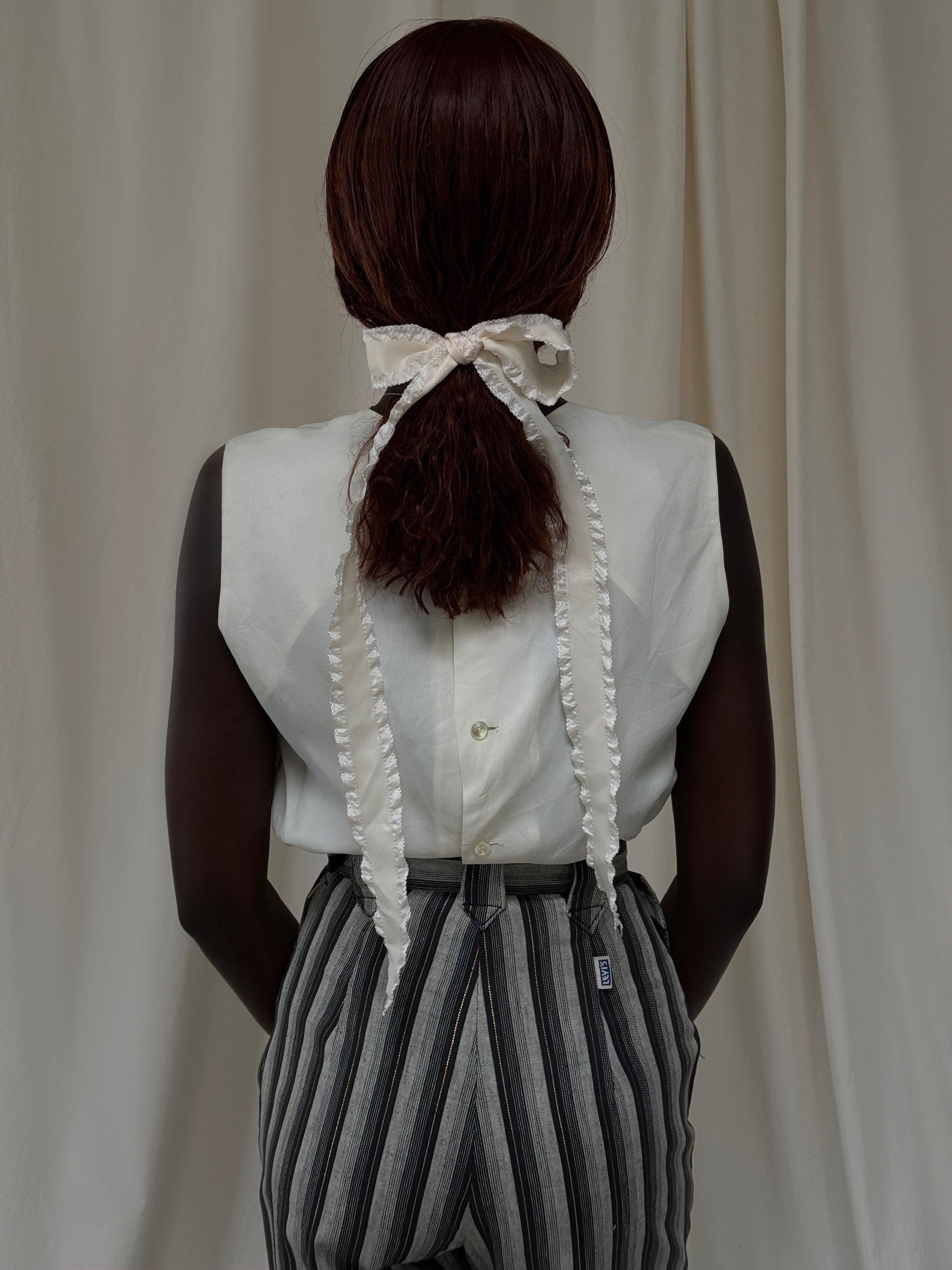 Vintage 1950’s Deadstock Levi’s Western Side Zip Ranch Striped Denim Pants W:24