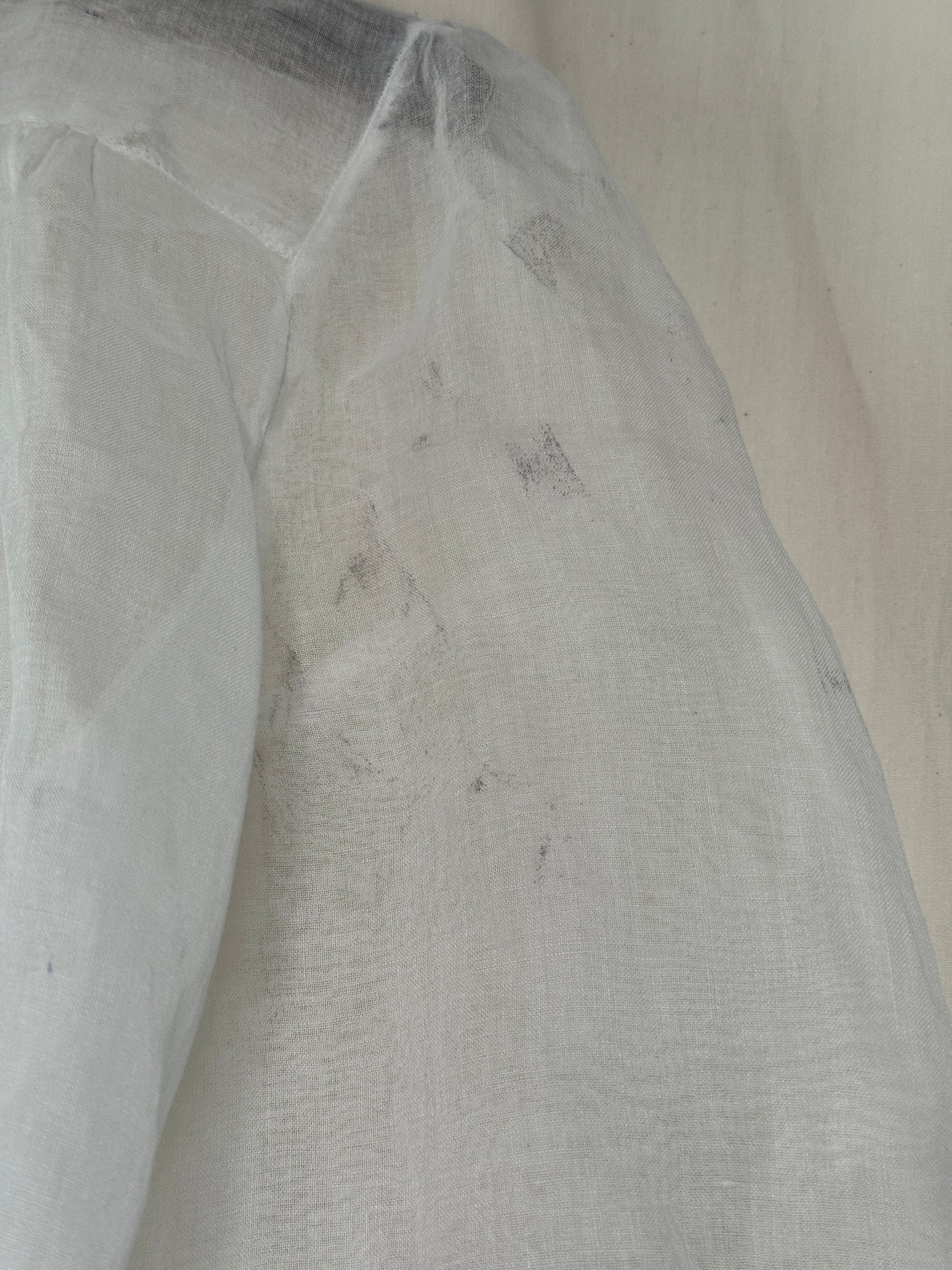 Vintage Edwardian Organza Cotton Blouse
