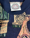 Vintage Deadstock 1990’s Sugar Street Weavers Wine Bottle Pullover