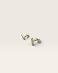 Minimal Triangle Sterling Silver Stud Earrings | Solid 925 Silver Studs