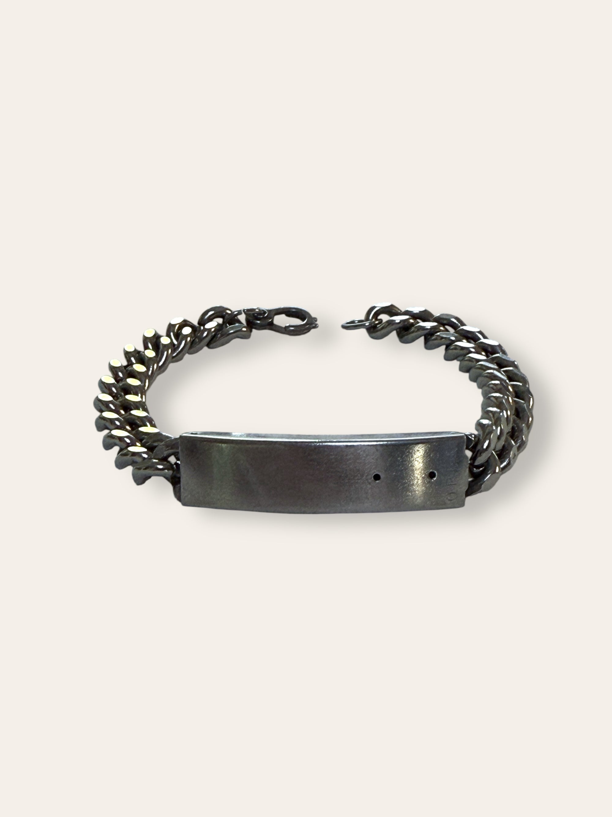 Vintage Curb Chain Open ID Bracelet