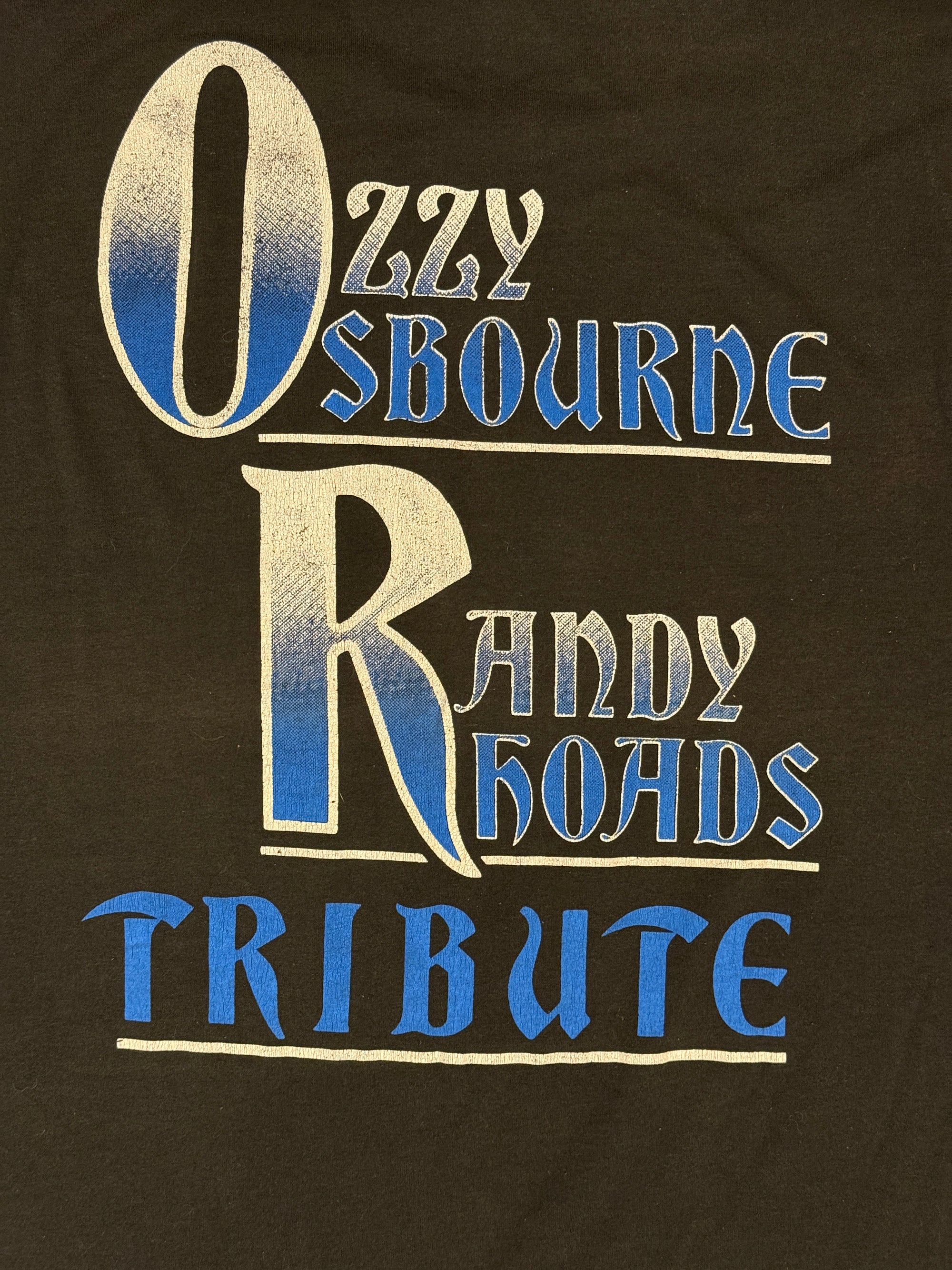 Vintage 1980s Ozzy Osbourne Randy Rhoads Tribute T-Shirt |  Rock Tee