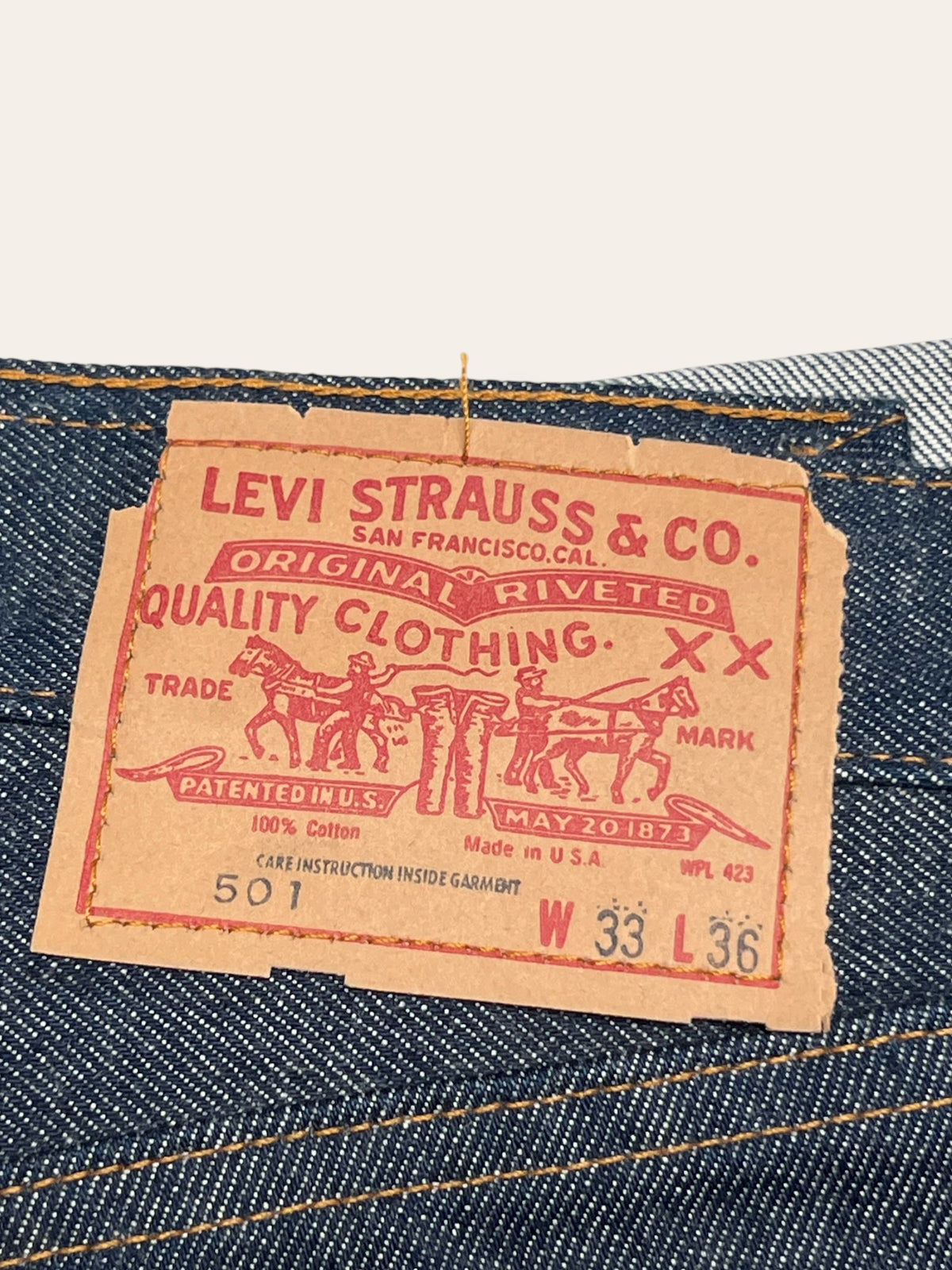 Vintage 1980’s Levi’s Deadstock 501 Denim Jeans | Selvedge Denim W33