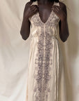 Vintage 1930’s Silk & Lace Champagne Slip Dress