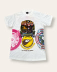 Deadstock Vintage 1974 Kelley Mouse Studio Test Print T-Shirt | City Lights Bookstore | Hookers Convention Graphic | Rare 1970s Psychedelic Art T-Shirt