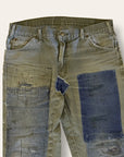Vintage 1990’s Sage Green Dickies Repaired Pants W:36