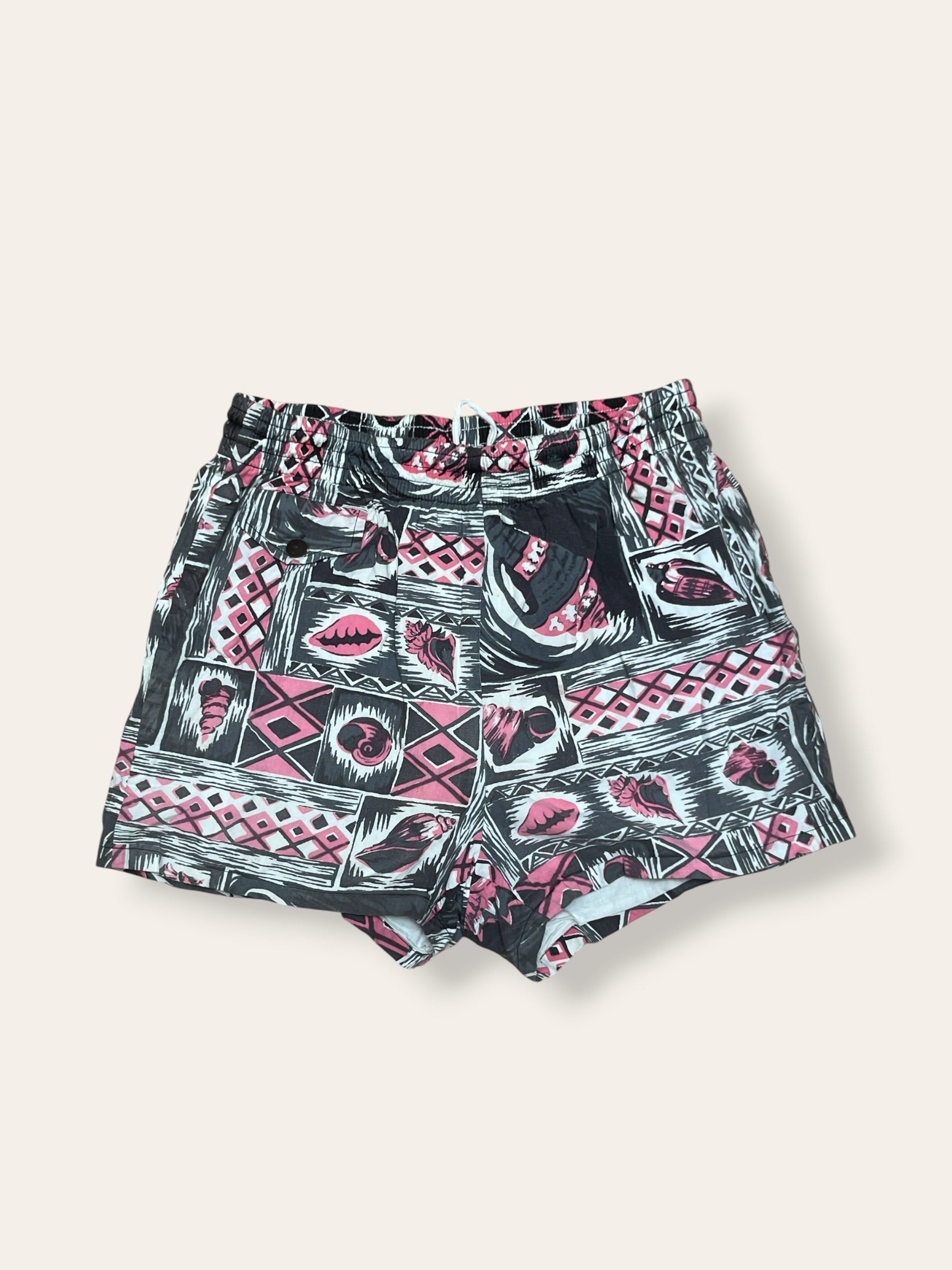 Vintage 1950s Ross Sutherland Hawaiian Shorts | Mid-Century Aloha Shorts