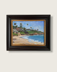2000s Jeff Yeomans "Beach at Big Rock" Original Oil Painting | Laguna Beach California Coastal Landscape Impressionist Art
