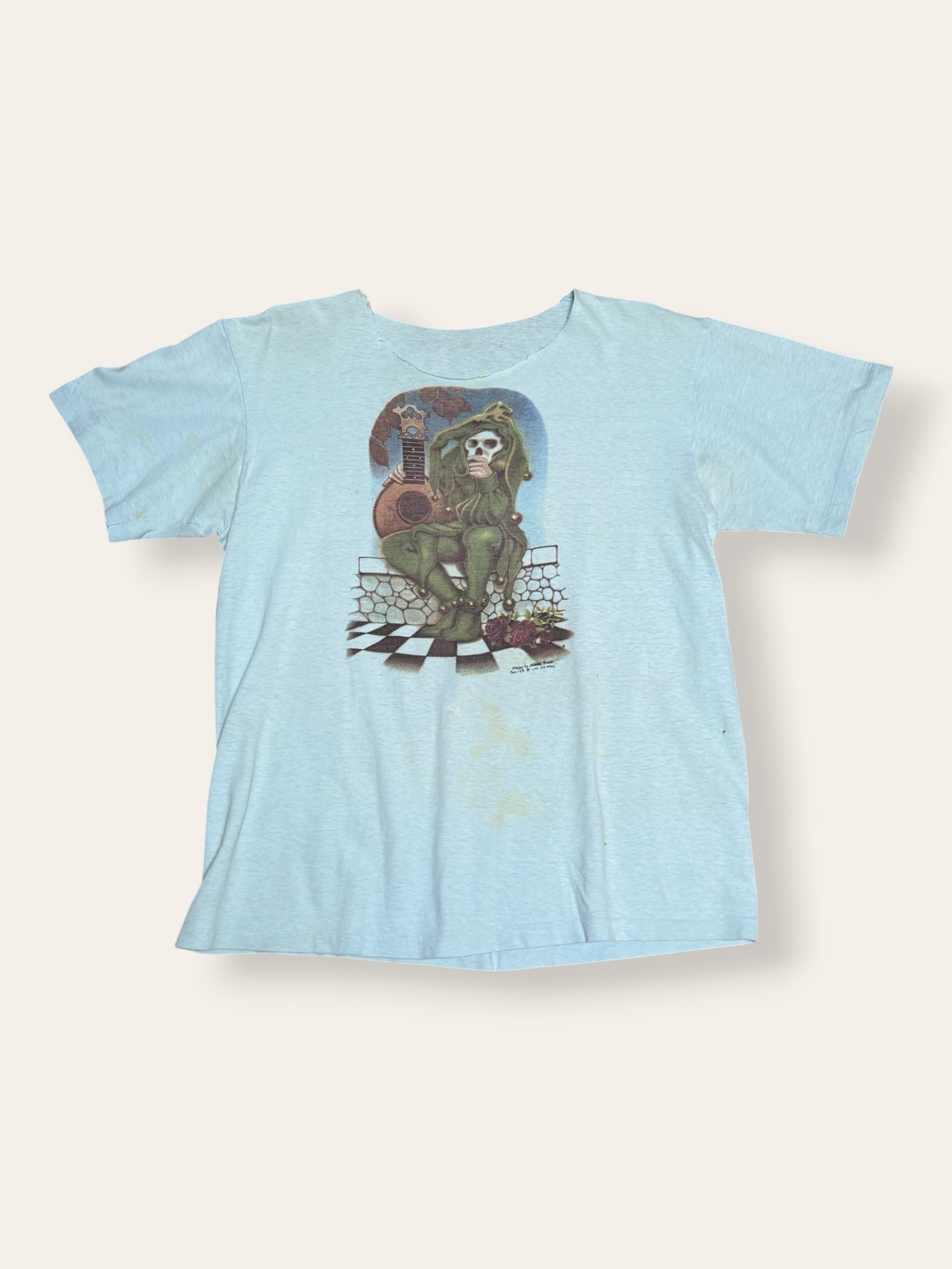 Vintage 1970’s Stanley Mouse T-Shirt | 1970s Grateful Dead Jester Tee