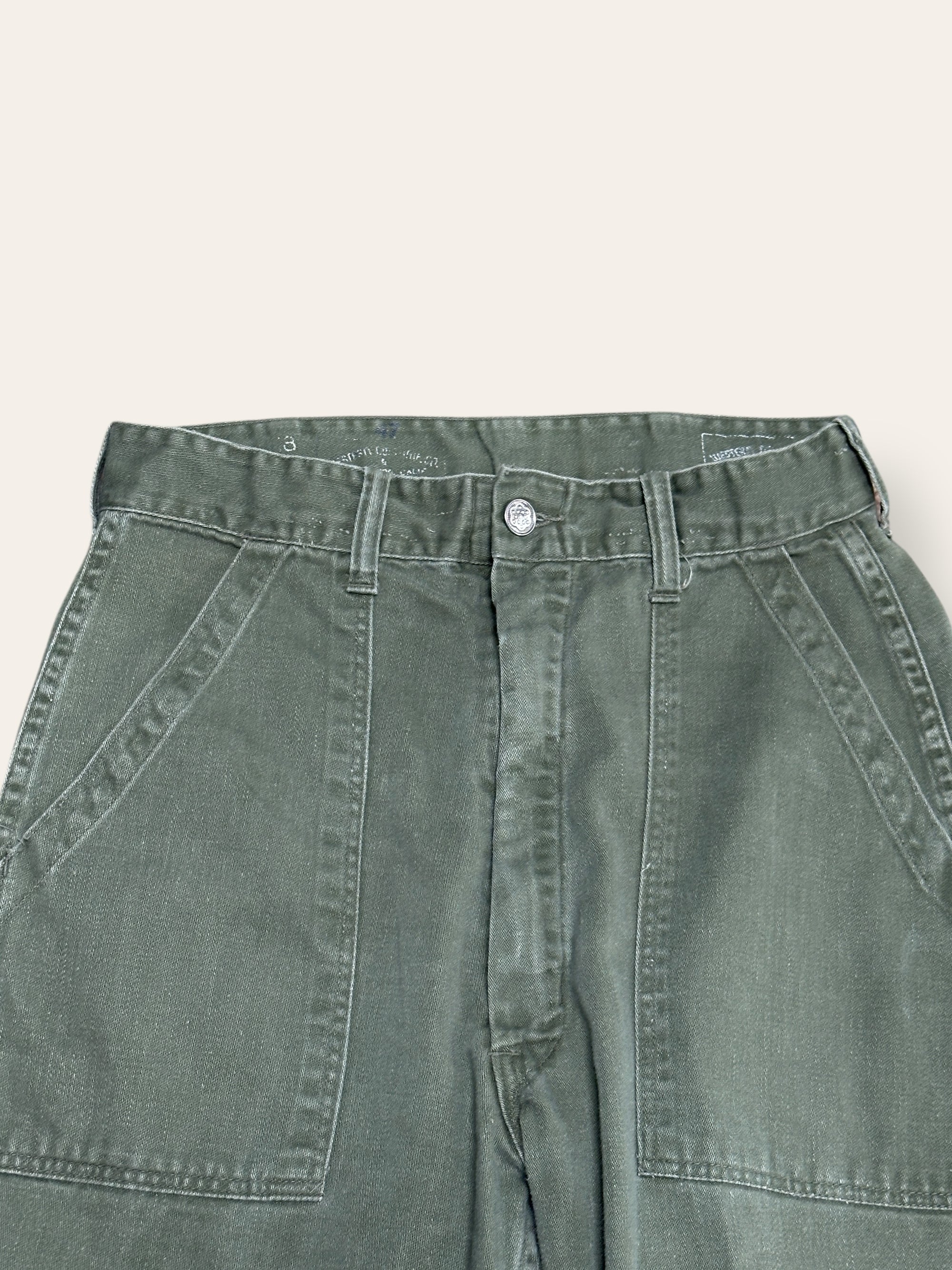 Vintage 1960’s 13 Star Button Civilian Baker Pants W:25