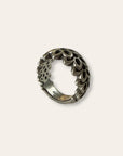 Good Art HLYWD 925 Sterling Silver Frida Ring | Sterling Silver Statement Band Ring Size 10