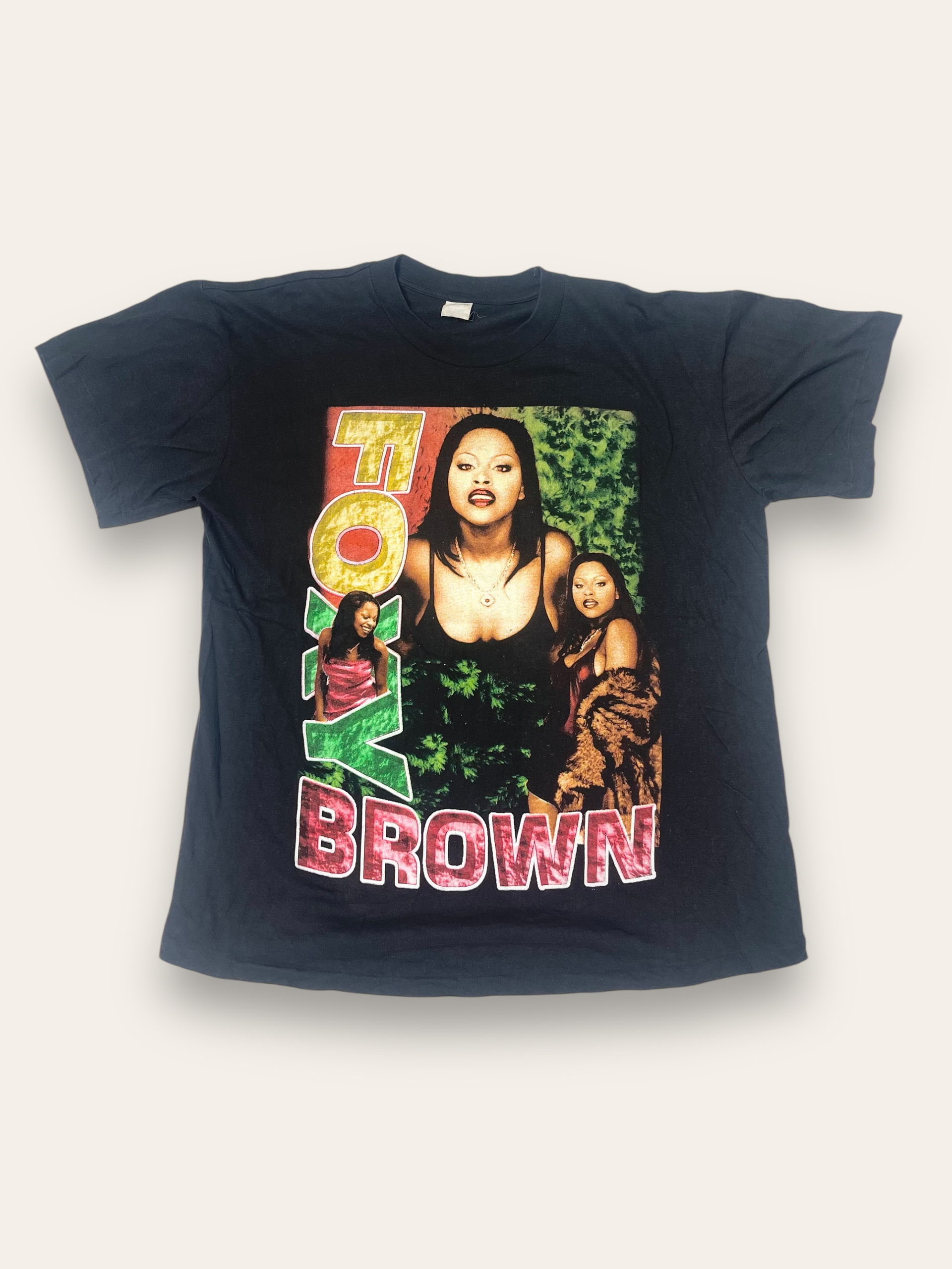激安大特価！ Brown Foxy 1990's Vintage Rap Boutique Afterlife – T-Shirt Tee トップス