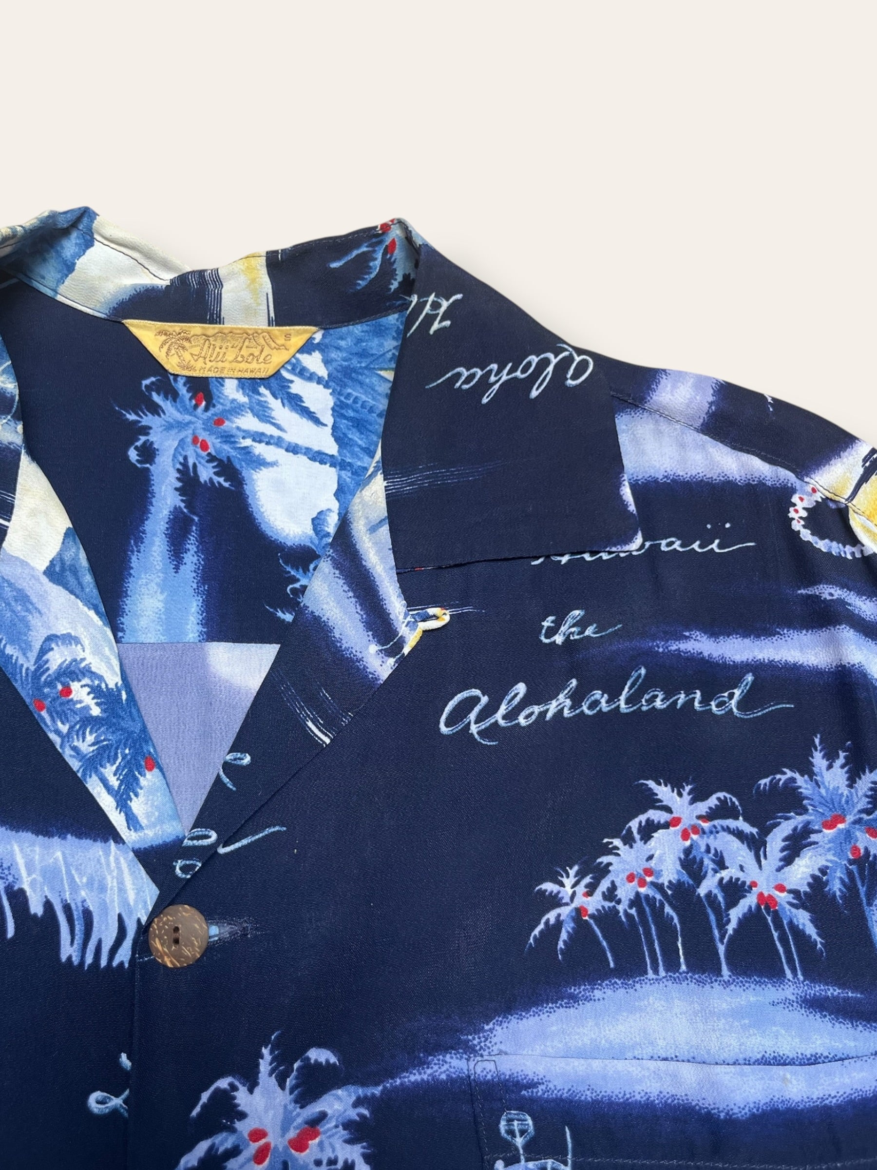 Vintage 1950s Hawaiian Shirt | Vintage Crepe Rayon Aloha Shirt