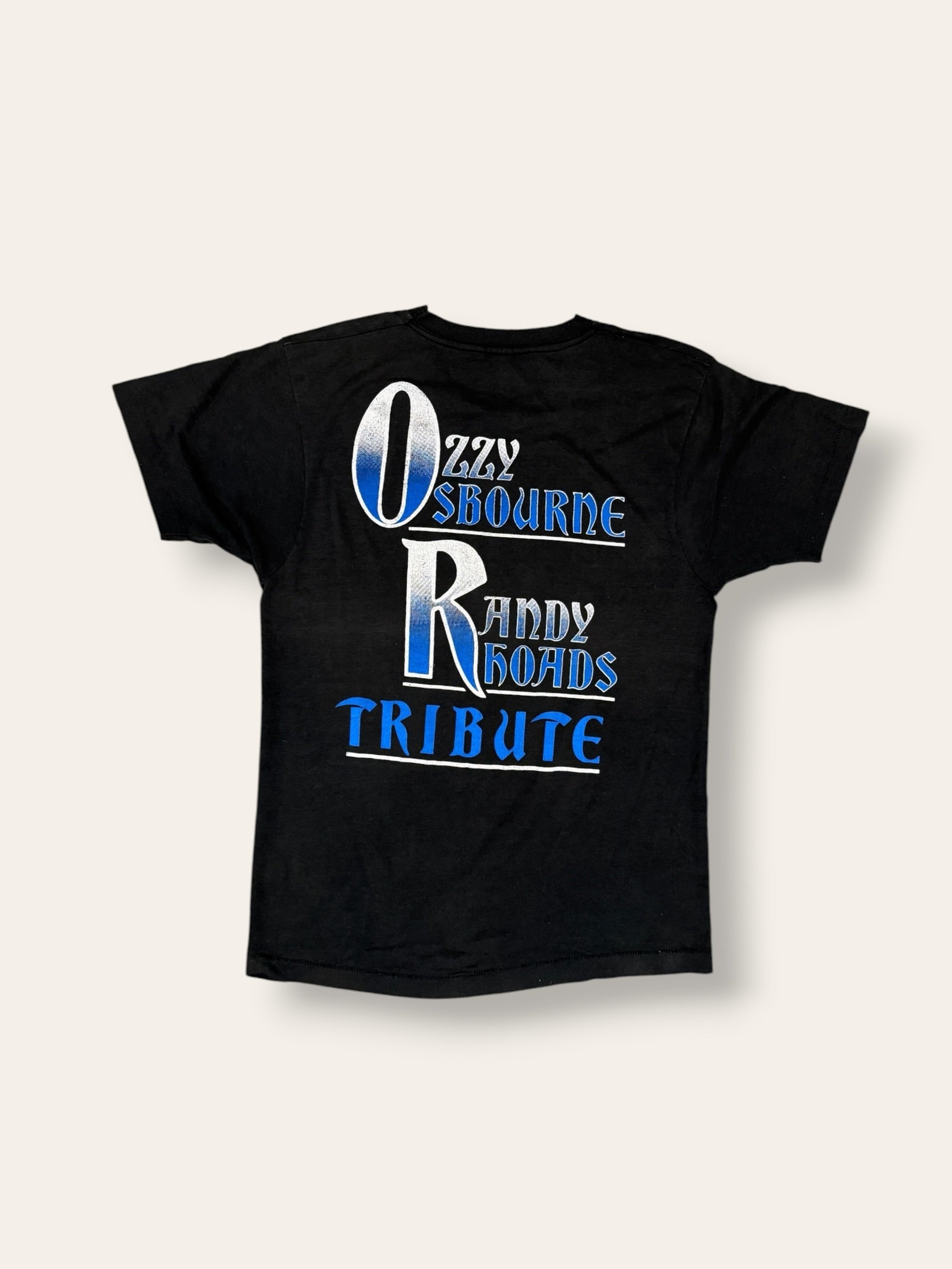 Vintage 1980s Ozzy Osbourne Randy Rhoads Tribute T-Shirt |  Rock Tee