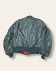 Vintage 1960s USAF MA-1 Bomber Jacket | Skyline Clothing Corp| 1962 Named "Goodwin" w/Patches Sz M | Korean War