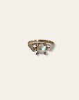 Antique 18k Gold Pearl Ring Size 6.25