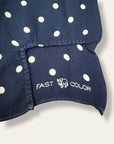 Vintage 1940’s Polka Dot Fast Color Trunk Down Mended Selvedge Bandana