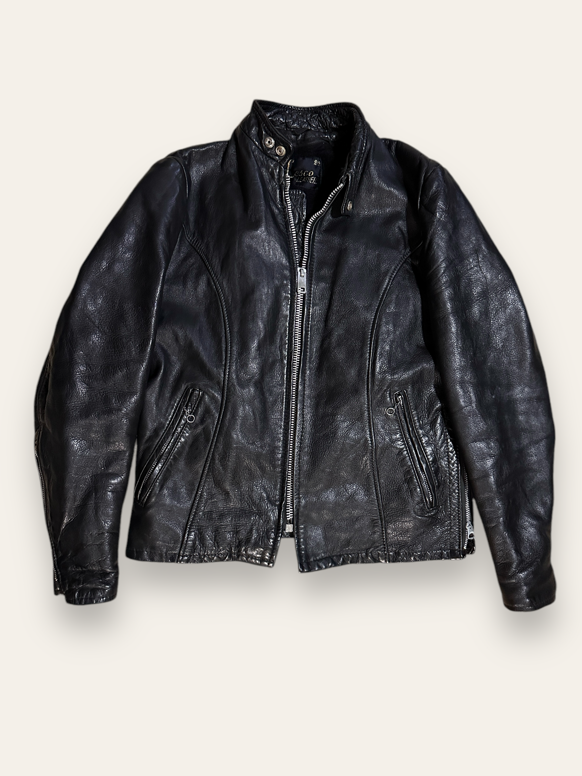Vintage 1960's Lesco Cafe Racer Leather Jacket – Afterlife Boutique