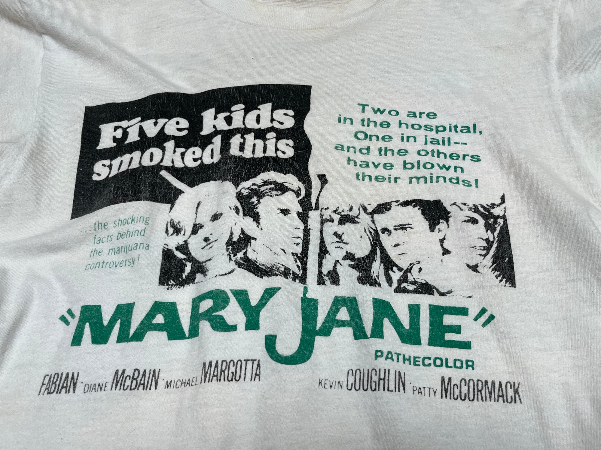 Vintage 1970s Horror Mary Jane Movie T-Shirt | Mutilation Graphics Movie PromoTee