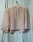 Vintage 1930s Silk-Rayon Two Tone Bed Jacket | Silk Lingerie Layering Top