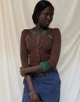 Vintage 1940’s Hilltoppers M.C. Wool Cardigan Sweater