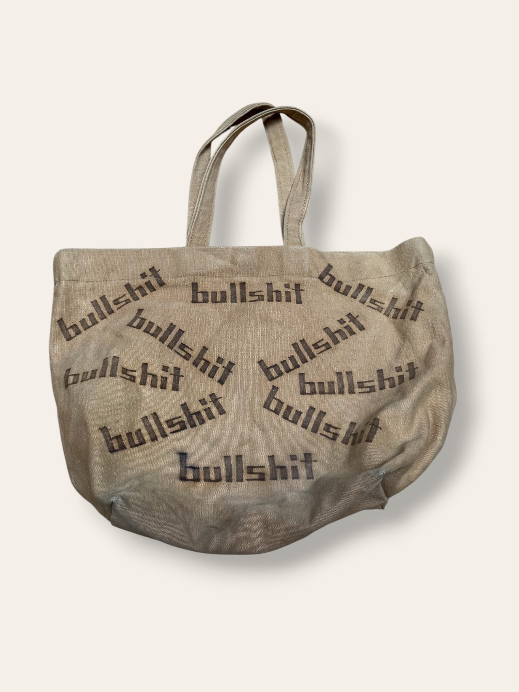 Vintage 1970’s BS Canvas Tote Bag | Original Writing