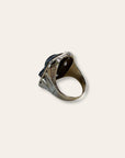 Vintage 1900’s Sardonyx Cameo 14k White Gold Ring Size 10