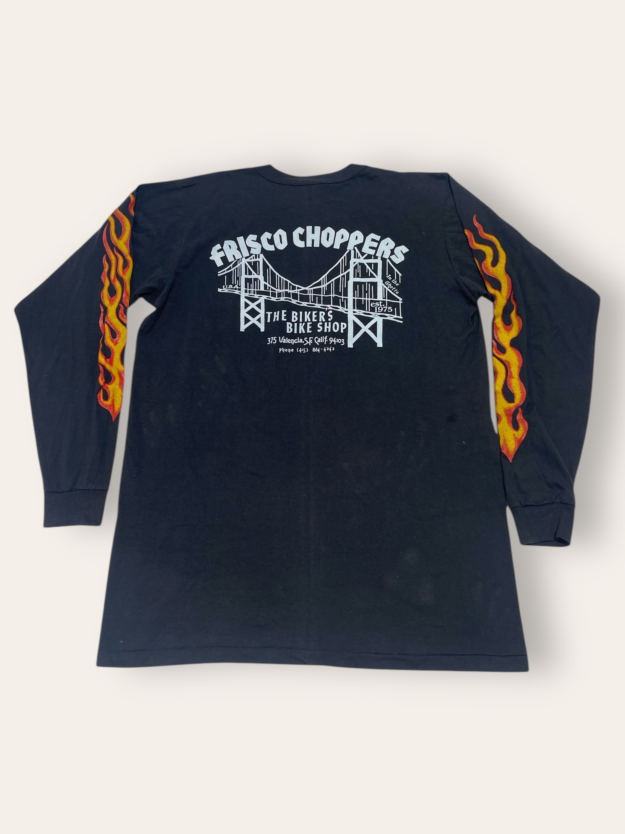 Lサイズ frisco choppers ロンT vintage 90s Vintage 90's Frisco Choppers Long Sleeve T-Shirt – Afterlife