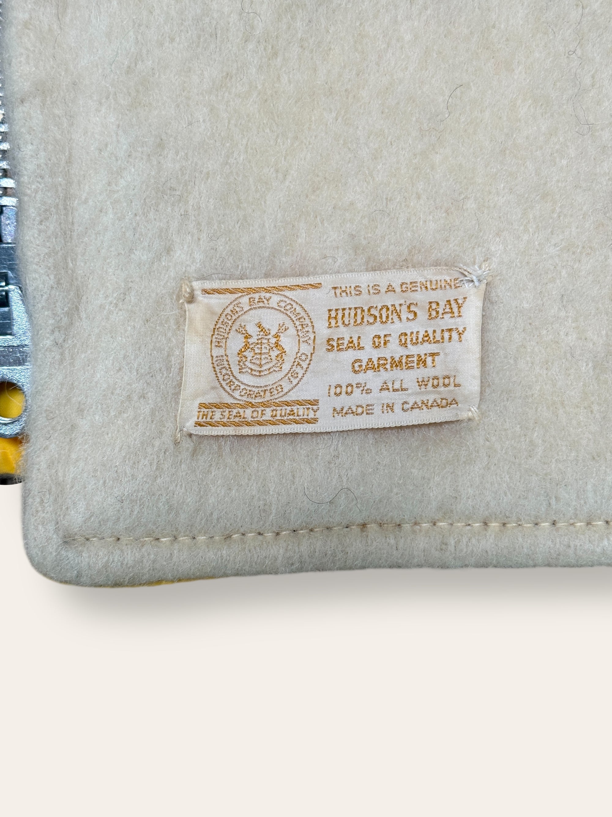 Vintage 1960’s Hudson Bay Wool Blanket Reversible Jacket