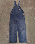 Vintage Blue Carhartt Made in USA Lined Overalls