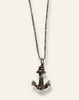 Vintage Anchor Sterling Silver Necklace