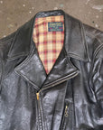 Vintage 1940’s Black Top Notch Steer Hide Leather Jacket