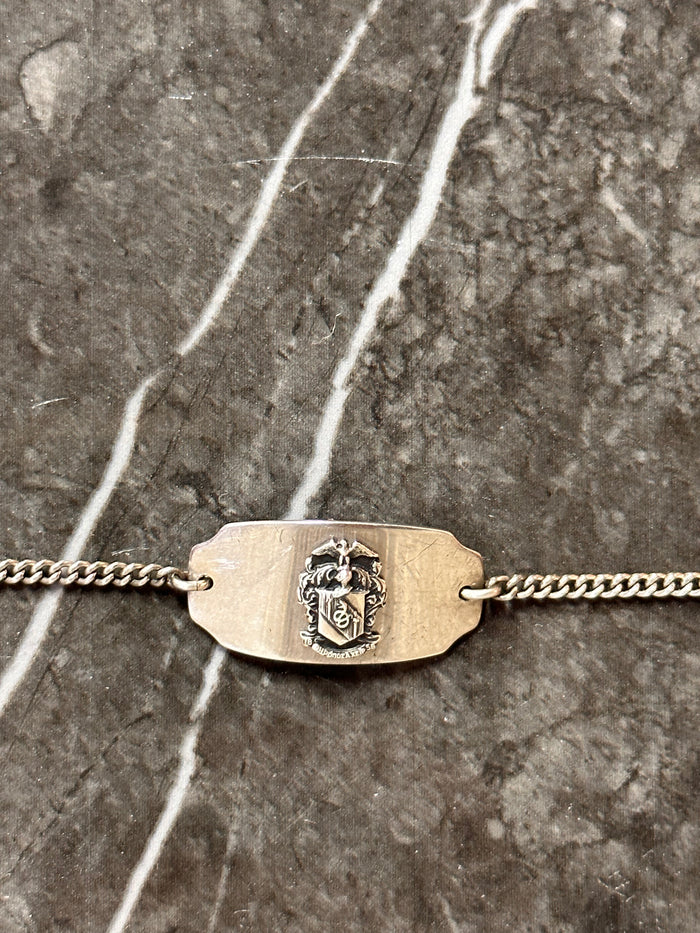 Vintage 1940’s WWII Sterling Silver Medic Crest ID Bracelet