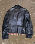 Vintage 1940’s Black Top Notch Steer Hide Leather Jacket