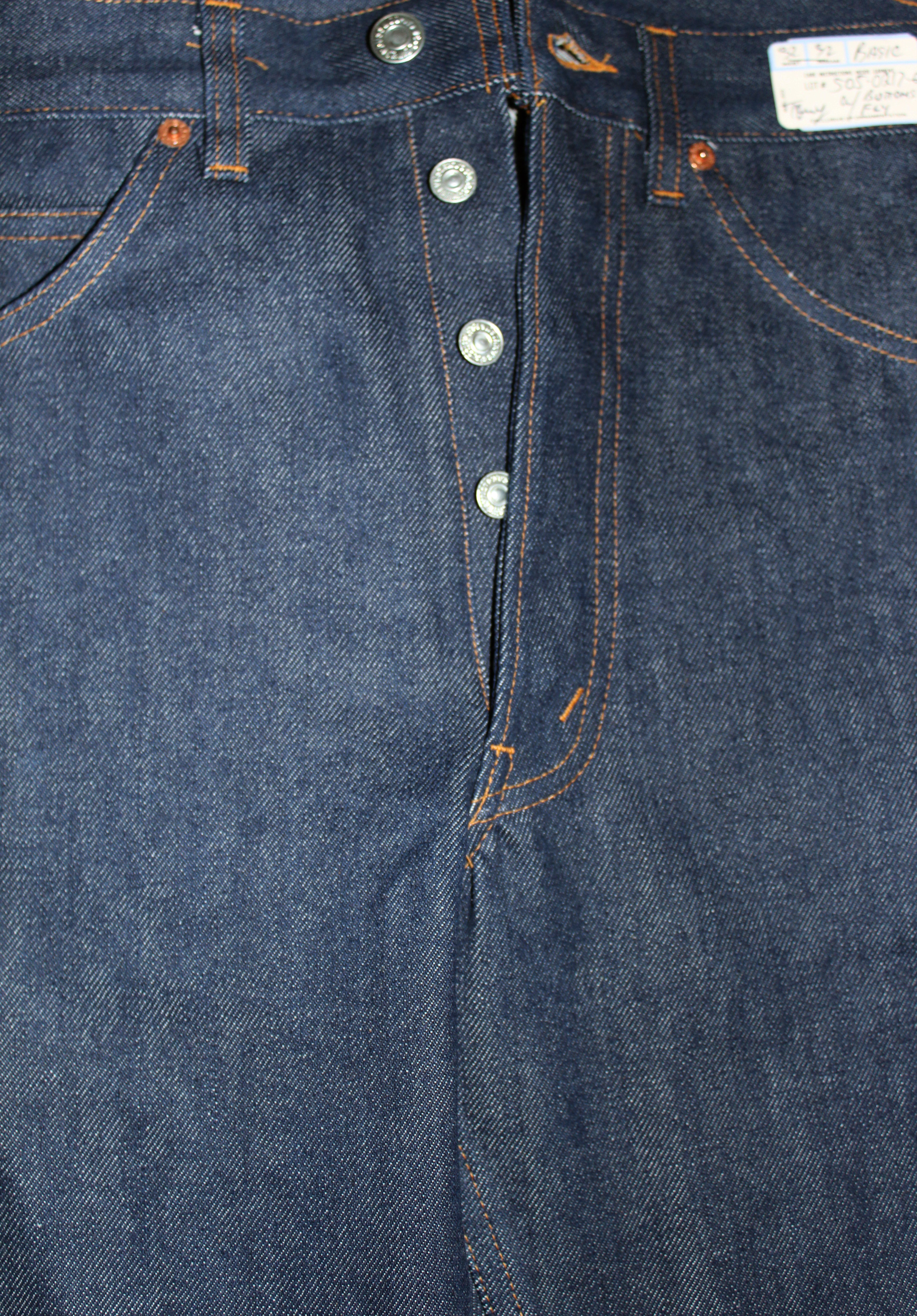 Levis 505 button fly best sale