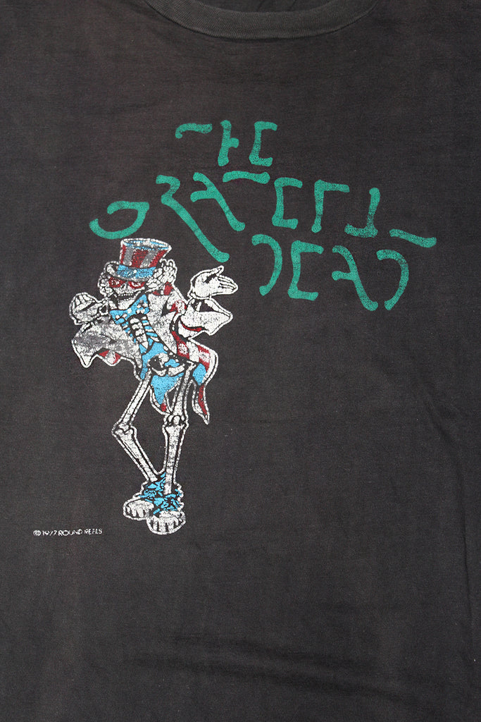 Vintage 70's Grateful Dead Round Reels Uncle Sam T-Shirt