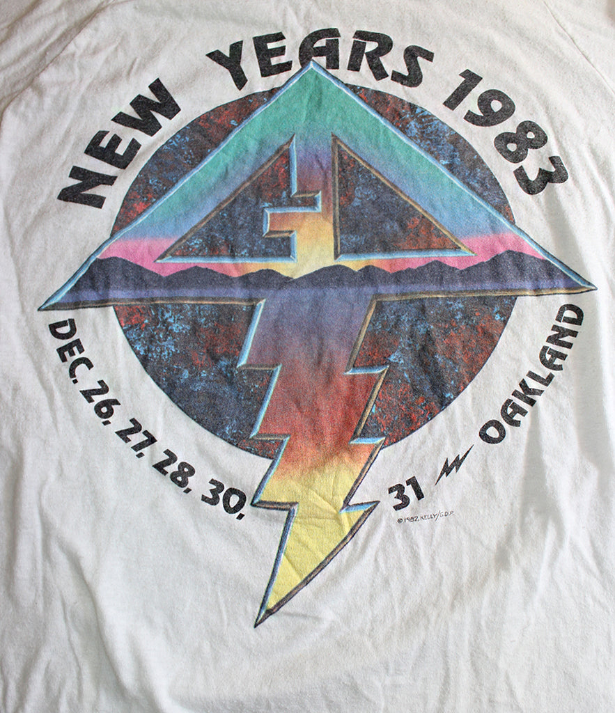 Vintage 80's Grateful Dead New Years Oakland Kelley T-Shirt