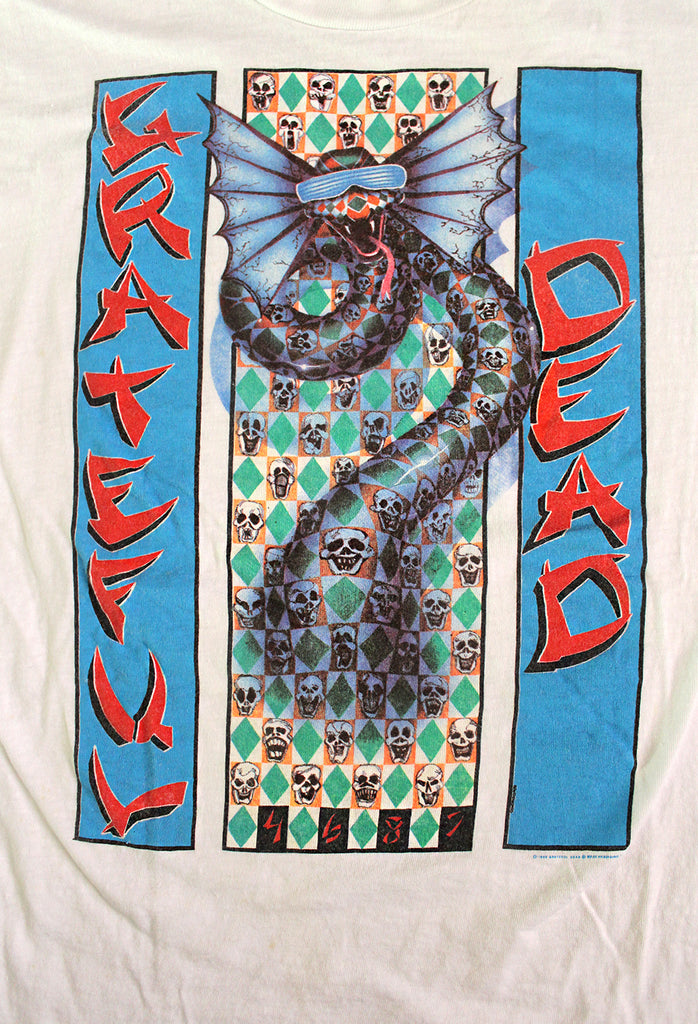 Vintage 1986 Neon Grateful Dead Year of The Dragon T-Shirt