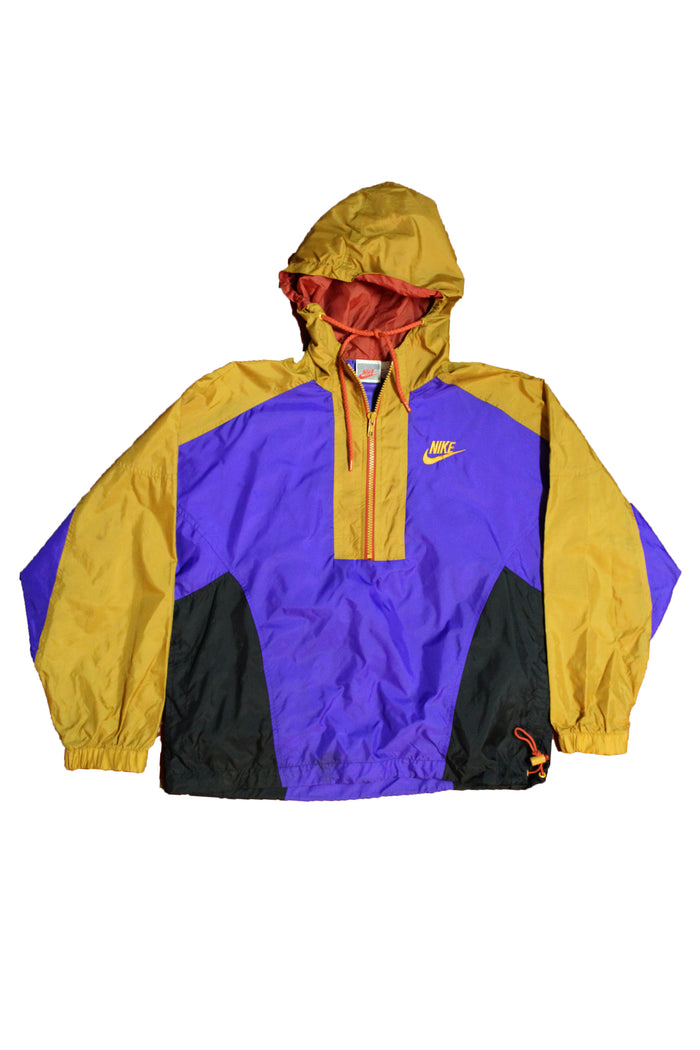 Vintage 1990's Nike Pullover Hooded Windbreaker Jacket – Afterlife Boutique