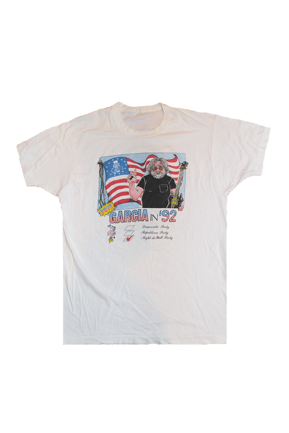 Vintage 90&#39;s Vote Garcia in &#39;92 Grateful Dead T-Shirt