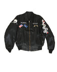 Vintage Deadstock Vietnam War Era GERMANY Berlin Satin Souvenir Skull Jacket ///SOLD///