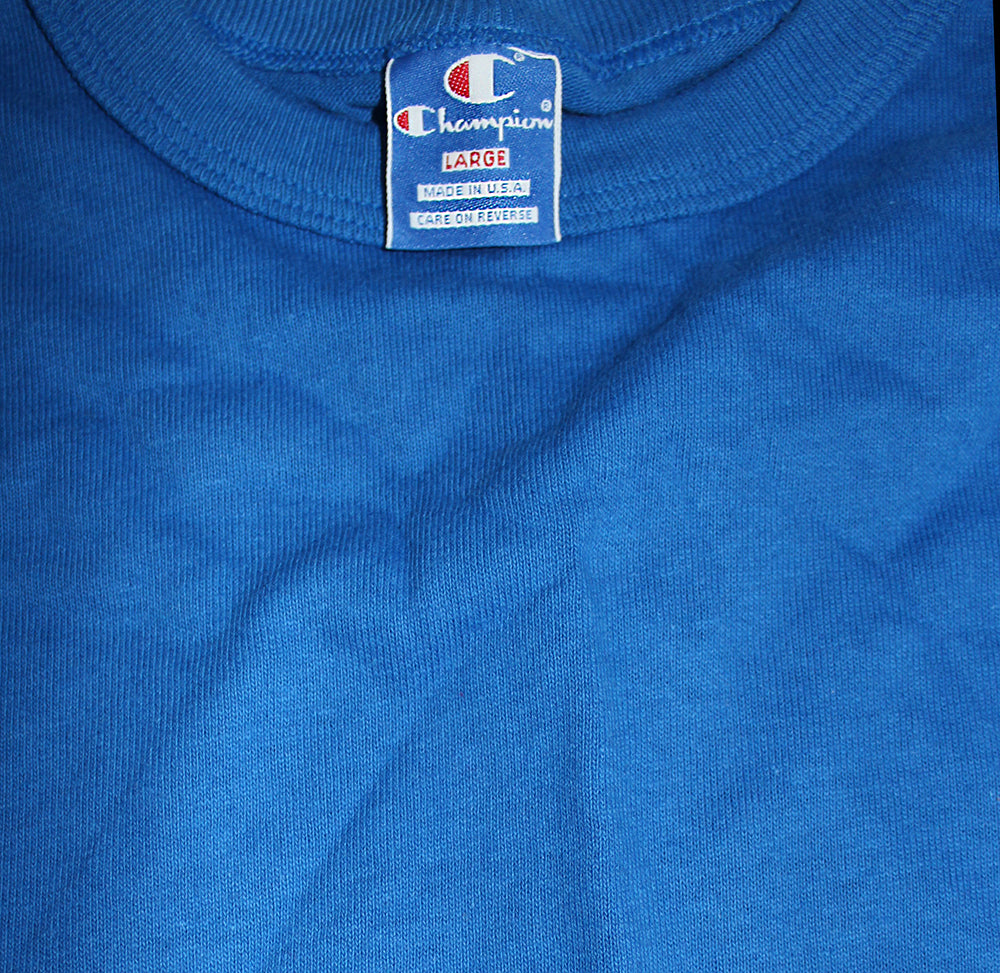 Vintage 90's Deadstock Champion Spellout Long Sleeve Royal Blue ///SOLD///