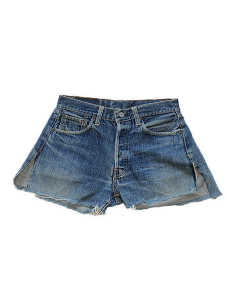 Levis 1960&#39;s Big E Hand Embroidered Denim Shorts