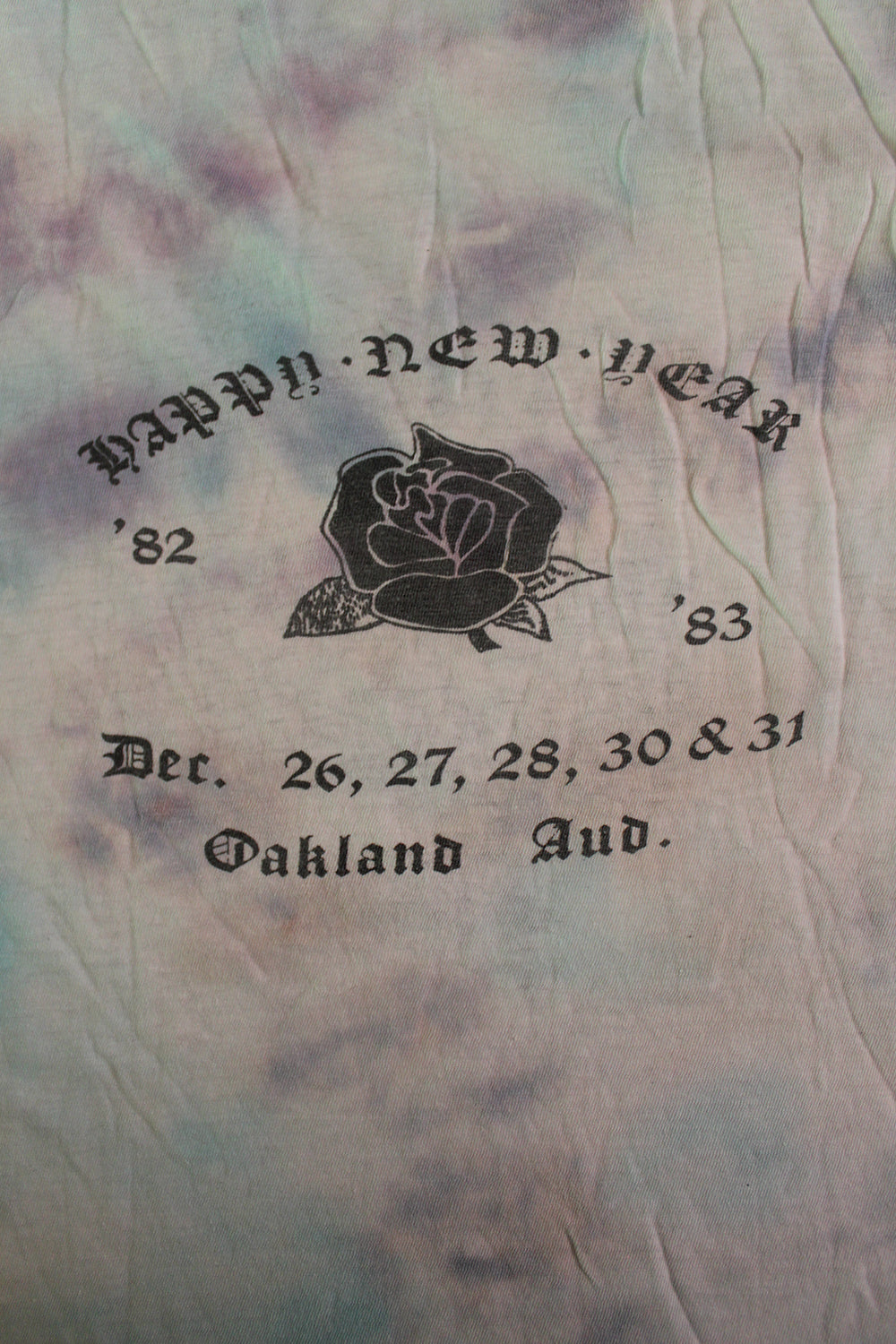 Vintage 80&#39;s Grateful Dead Oakland Aud. New Year T-Shirt