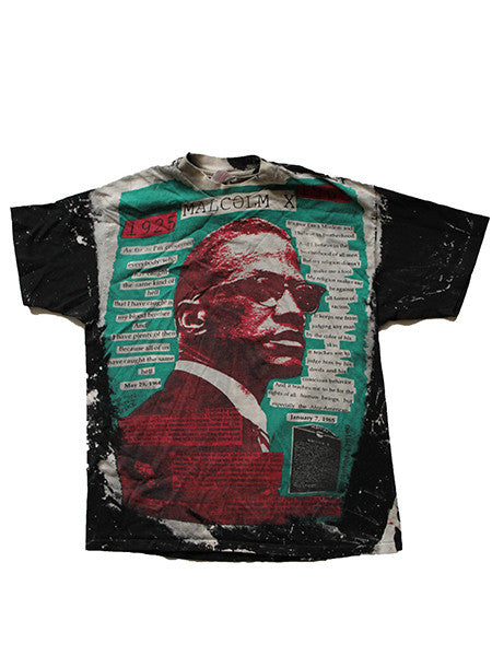 Vintage 1990's Mosquito Head Malcolm X T-Shirt