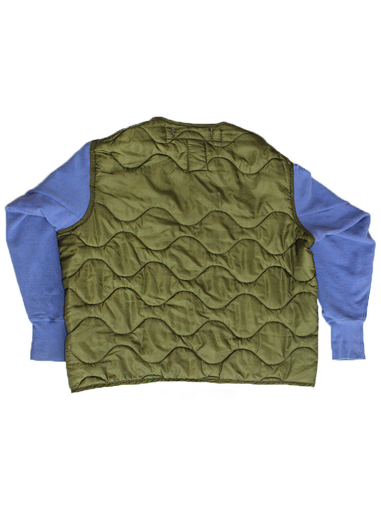 ALC-001 Reverse Weave Liner Jacket Periwinkle