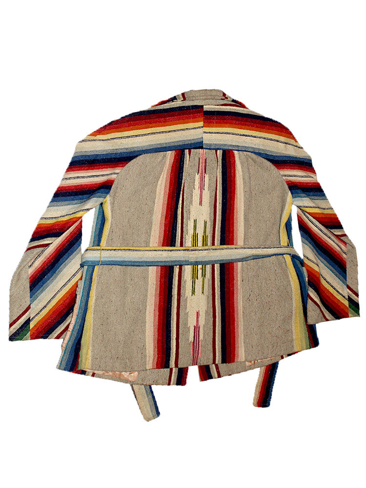 Vintage 50's Mexican Saltillo Blanket Jacket