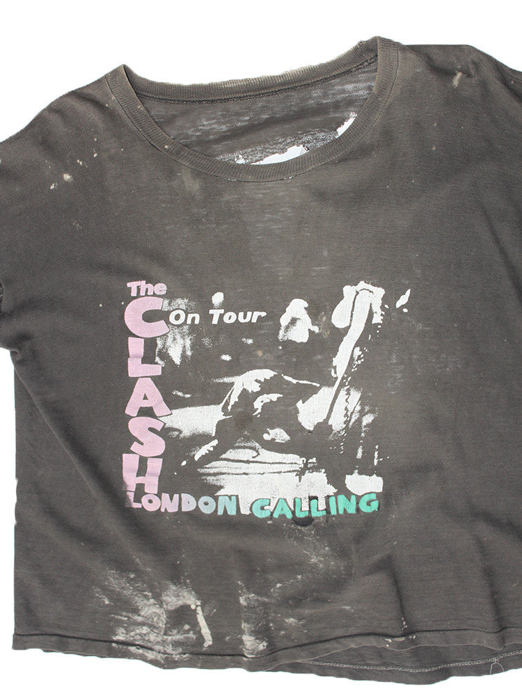 Vintage 70&#39;s 80&#39;s The Clash London Calling Thrashed T-shirt ///SOLD///