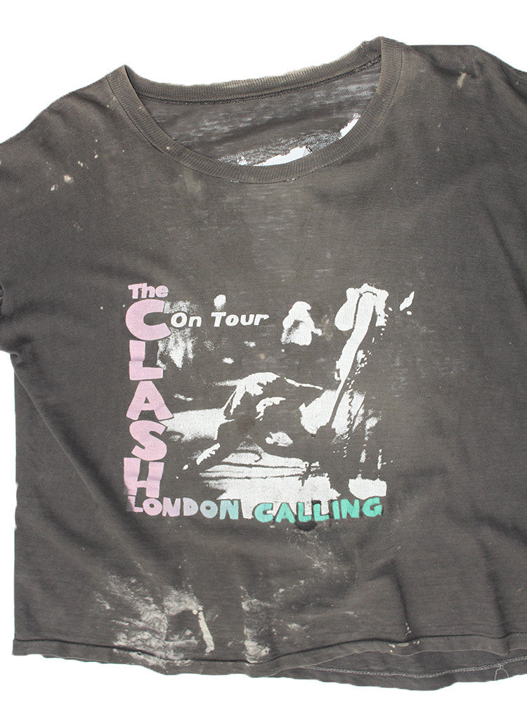 Vintage 70's 80's The Clash London Calling Thrashed T-shirt ///SOLD///